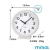 MAG AW-770 WH-Z Noah Precision Small Small Wall Clock, Wall