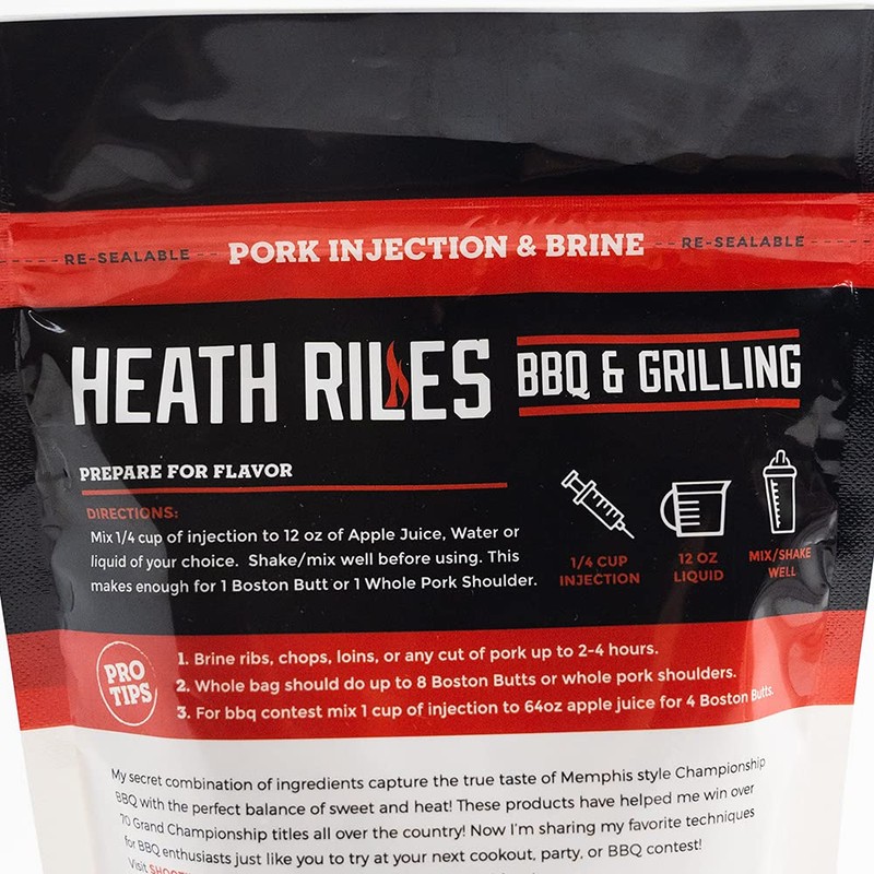 Heath Riles BBQ Pork Injection & Brine