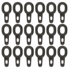 YINETTECH 50pcs 15x7mm Weight Sinker Clips Running Rings Suitable for