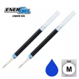 Pentel 2 Pk Pentel LR7-C EnerGel Refills, 0.7 mm Medium, Blue