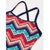 Kanu Surf Girls' Layla Beach Sport Banded 1 Piece Swimsuit,