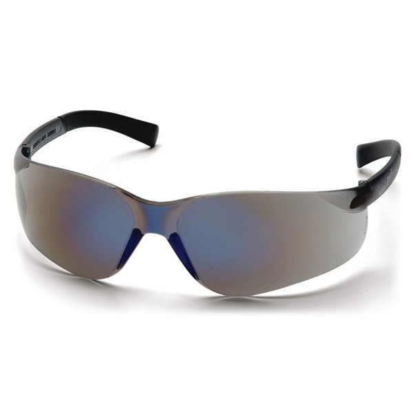 Pyramex S2575SN Mini Ztek Safety Glasses Blue Mirror Lens Blue