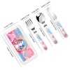 Rainbow Unicorn Kids Knife, Fork and Spoon 3-Piece Set, Stainless
