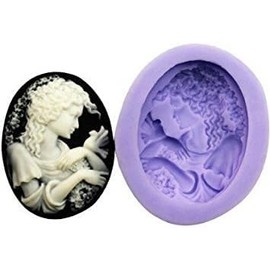 3.9cm Mini dame Silikon Form Zucker Harz-Fertigkeit DIY Moulds DIY Gum Paste Blumen Fondant Mold Accessories