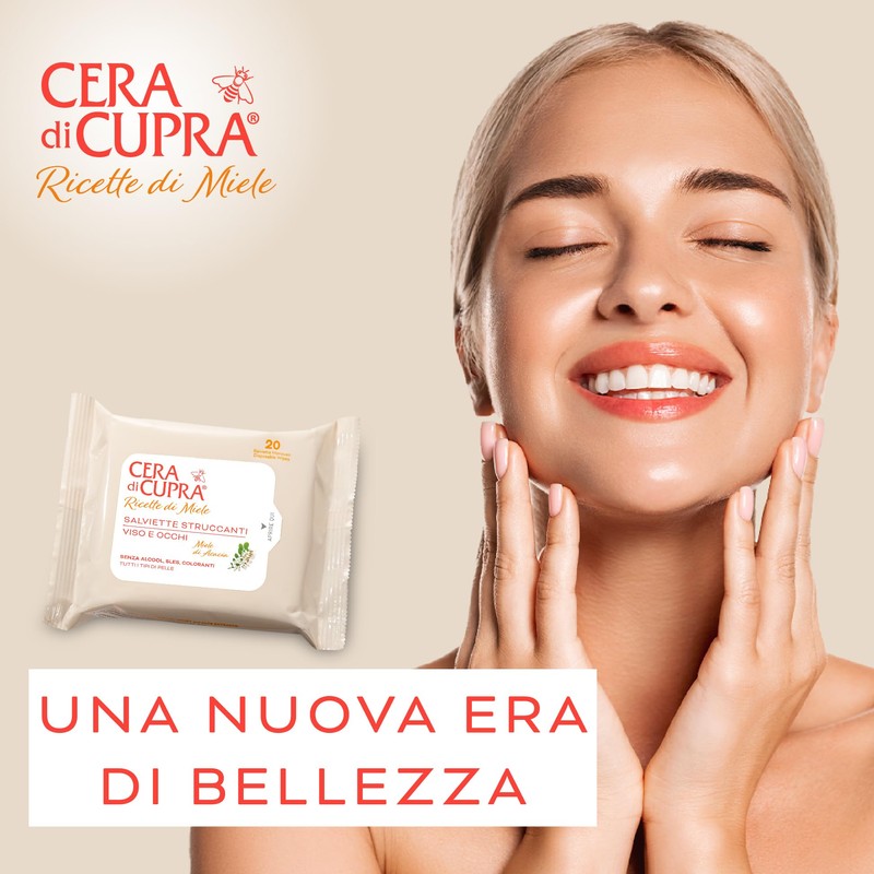 Cera di Cupra, Salviette Struccanti, Ideate per Rimuovere Facilmente Trucco