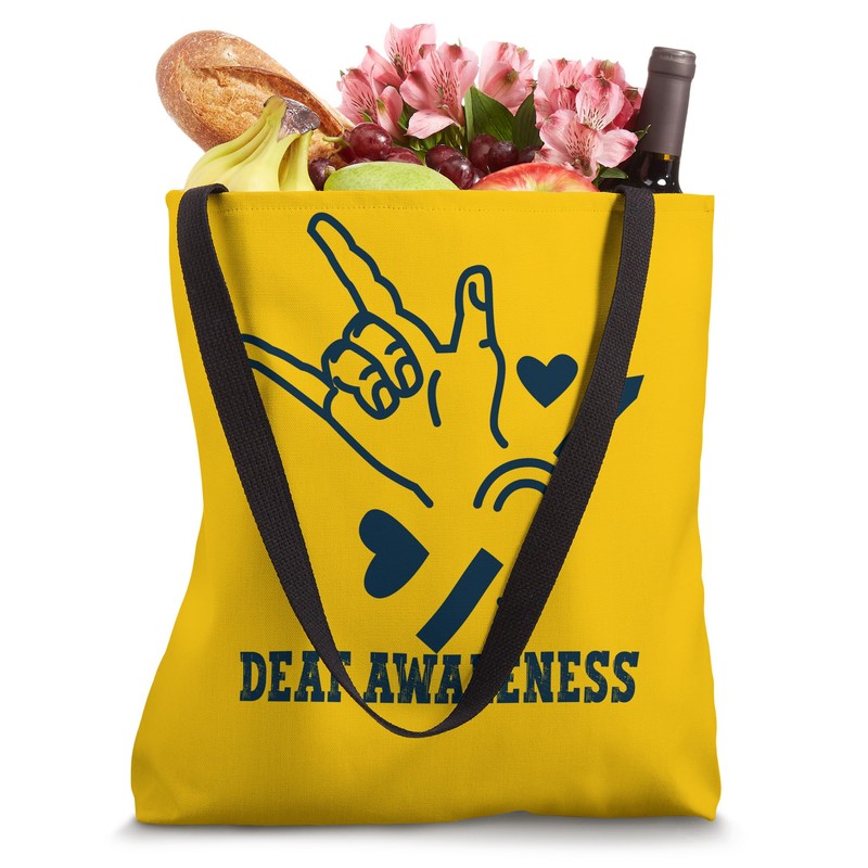 Support Hearing Loss & Deaf Awareness Tote Bag