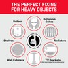 Bullfix Extra Heavy Duty Drywall Anchors, Holds up to 293lbs,