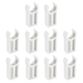 uxcell PVC Pipe Clamps Clips, 20pcs for 20mm(3/4") OD Hose Hanger Support Pex Tubing U-Shaped PVC Water Pipe Clamps, White