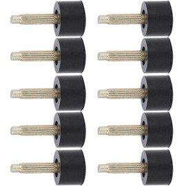 Qukaim Replacement Heels Tips 5 Pairs High Heel Tips Replacement, TPU Round Non-Slip Shoe Repairing Dowels, 1 cm (0.39 in), for Women’s Shoes, Shoe Repair Tips