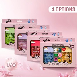 Wish 1.5 FL. OZ. Power Mist Hydrating Hand Sanitizer Spray 2 Scents Portable Sanitizer Spray Gift Set (Vanilla Macadamia, Sweet Guava), Travel Size (Set of 2) - Scent: Set3-Cute