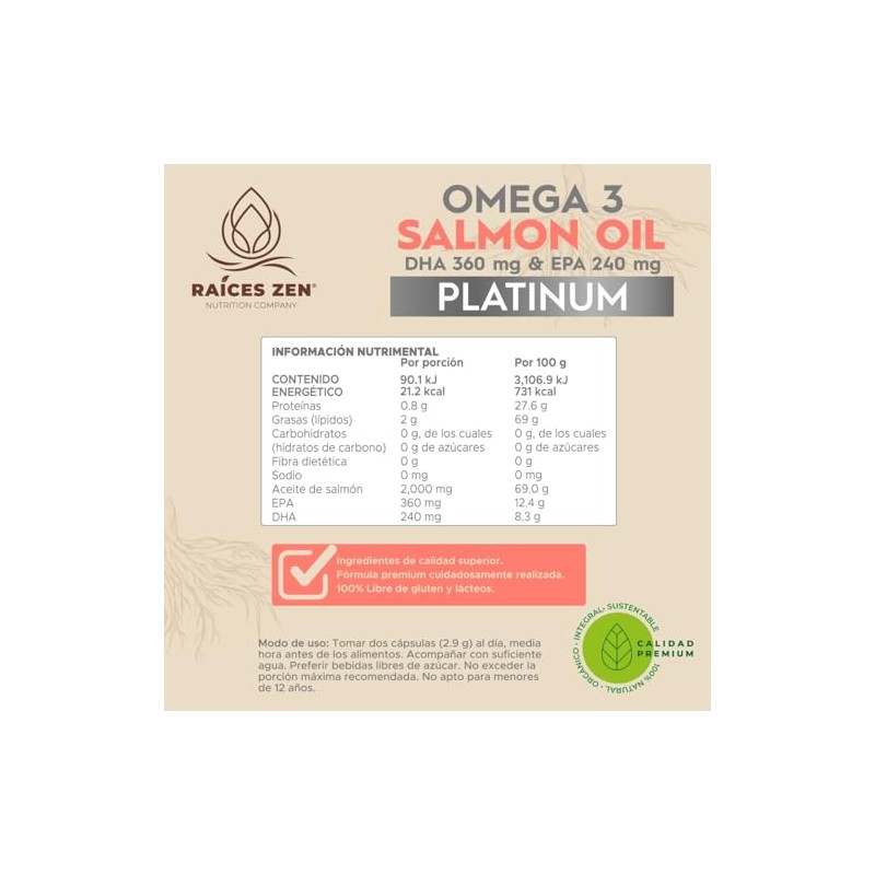 Omega 3 Aceite de Salmn 1000 mg por Porcin con