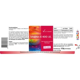 Vitamin E 400 IU - High Dose - Bulk Pack - 180 Softgels | Vitamintrend®