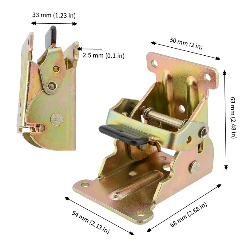 PINGEUI 8 PCS Foldable Support Bracket, 0-90 Degree Lock Extension