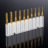 CBRIGHT 10 Pieces End Mill CNC Router Bits, 1/8 Inch
