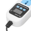 Temperature Controller Automatic Adjustable Digital Display Electronic Socket Thermostat for
