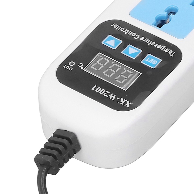Temperature Controller Automatic Adjustable Digital Display Electronic Socket Thermostat for