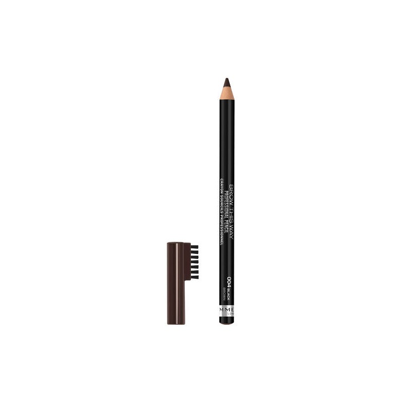Rimmel Brow This Way Professional Eyebrow Pencil #004 Black Brown