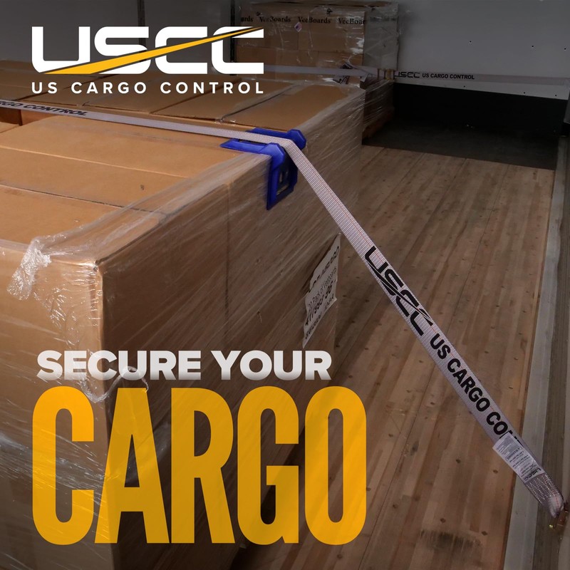 US Cargo Control E-Track Ratchet Strap, 4,400 LBS Break Strength,