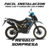 Kit Sticker Reflejantes Rin Italika Dm150 R19 R17 + Regalo