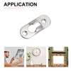 DTGN 37 x 14mm Keyhole Hanging Plate Single Hole Hook