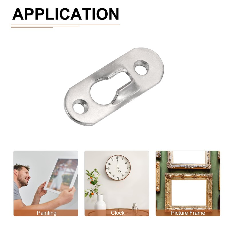 DTGN 37 x 14mm Keyhole Hanging Plate Single Hole Hook