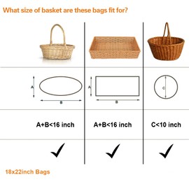 Packpal 10Pack 18x22 Inch Heat Shrink Wrap Bags For Gift Baskets Clear Gift Bags for Cellophane Wrapping Easter Baskets, Packaging Small Box Wine Gifts, Cookie Trays, Thankgiving, Christmas Gift