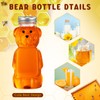 Mifoci 36 Pcs 8 oz Plastic Honey Bear Bottle Bear
