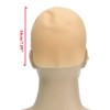 Auto-plaza Peluca de piel calva sin pelo con cabeza falsa