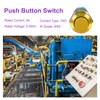 DMiotech 1/2 Inch Stainless Steel Momentary Push Button Switch Domed