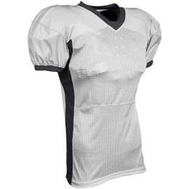 CHAMPRO Men's Standard Adult Blitz Football Jersey, White, Black