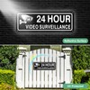 M METERXITY 2-Pack 24 Hour Video Surveillance Sign, 10" x