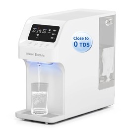 Waken Electric C11S Reverse Osmosis Water Filtration System Countertop 200oz Water Tank 4:1 Pure to Drain 8 Stage RO Filter No Installation for Home Apartment Condo RV