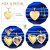 CPSLOVE Heart Photo Necklace Pendant, Stainless Steel Women's Girl's Necklace,