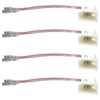 Upgraded 4pcs 2-Pins Car Door Speaker Wiring Harness Adapter Connector