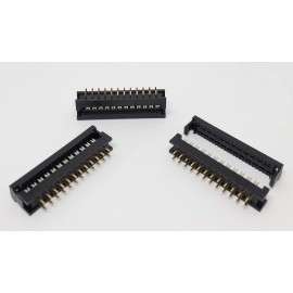 Connectors Pro 25-Pack IDC 2X12 24 Pins 2.54mm Pitch Male Transition Dual Row Plugs for Flat