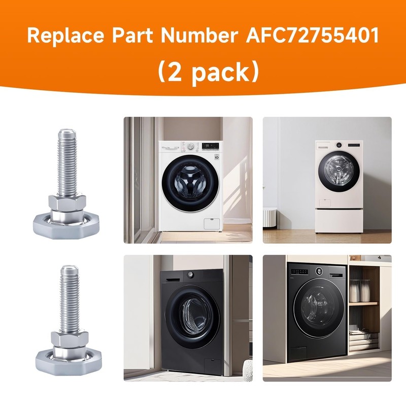 LEYURISE 2 Pack Washing Machine Leveling Legs Galvanized Rust Resistant