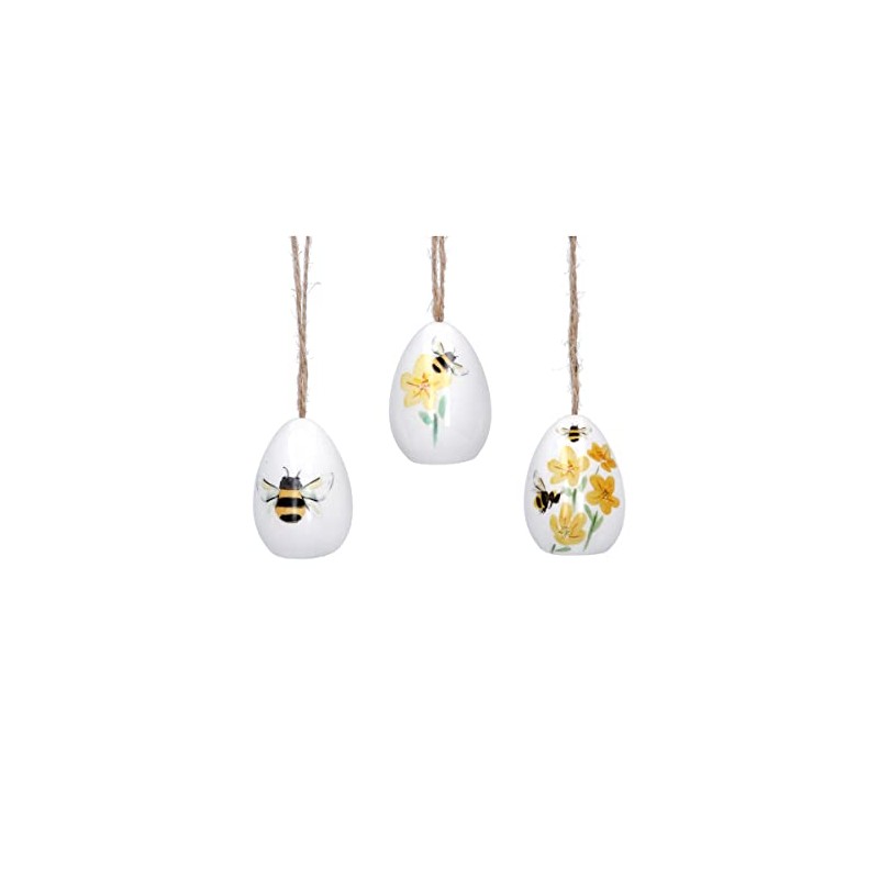 Gisela Graham Easter Decorations - 3 Ceramic Bee