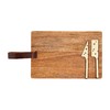 Mud Pie Cheese Board Set, 15" x 9", Brown
