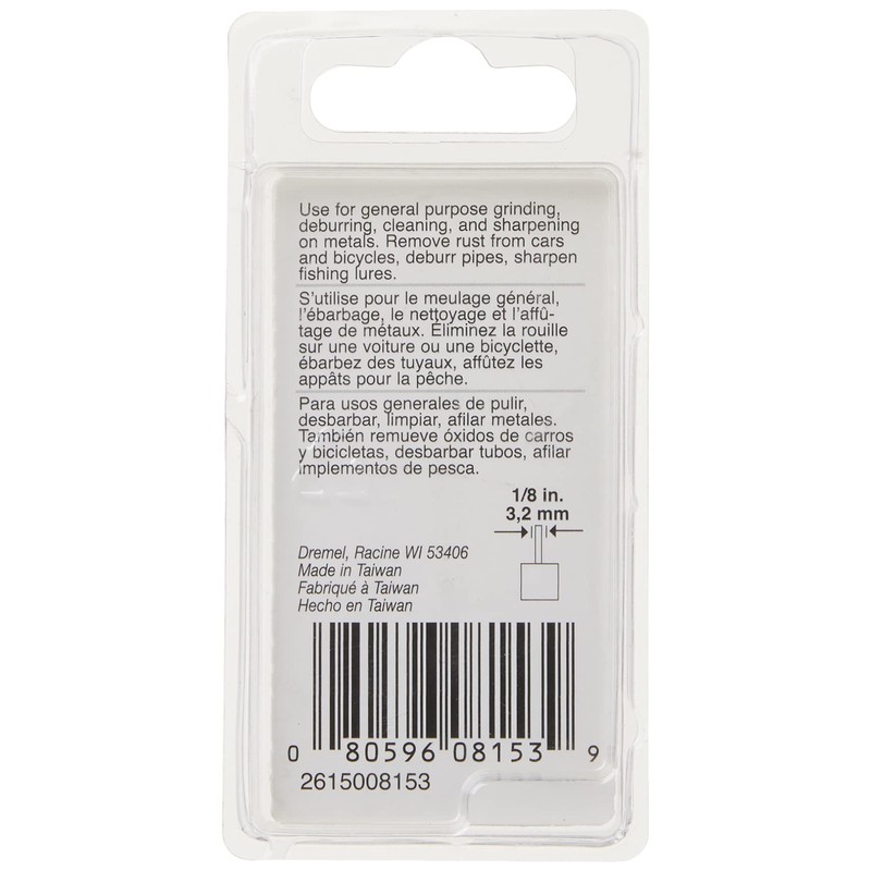 Dremel Alum Oxide Grind Stone,Cylindrical DRE8153