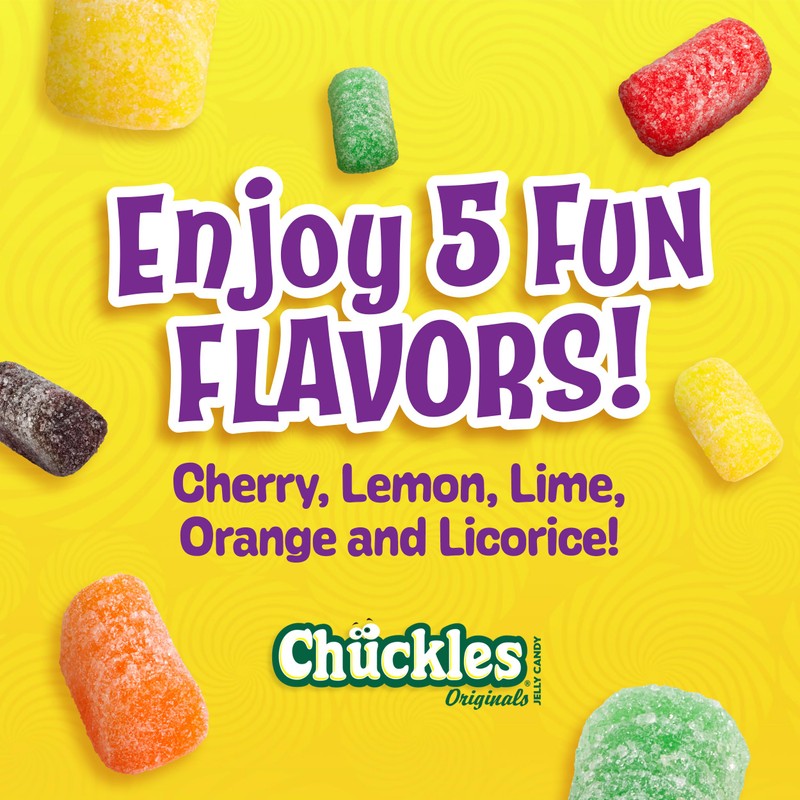 Wonka Chuckles Original, Jelly Sugar-Coated Candies, Fruit Flavored Candy, 2
