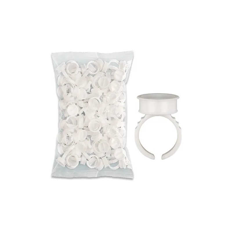 500 Piezas De Anillo Para Pigmento De Pestañas,cejas.belleza