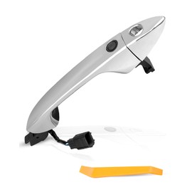 OCHIKI Chrome Exterior Door Handle Front Left Driver Side Fit for Honda Accord 2013-2017 Pilot 2015-2021 with Smart Key Entry, Replace 72181T2AF71 72181T2AB71 72184-T2A-G21, with Keyhole