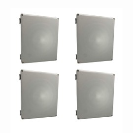 DJC Supply Co. 12"x10"x4" PS Plastic Weather & Dust Proof Junction Conduit Box Electronics Enclosure 4 Pack