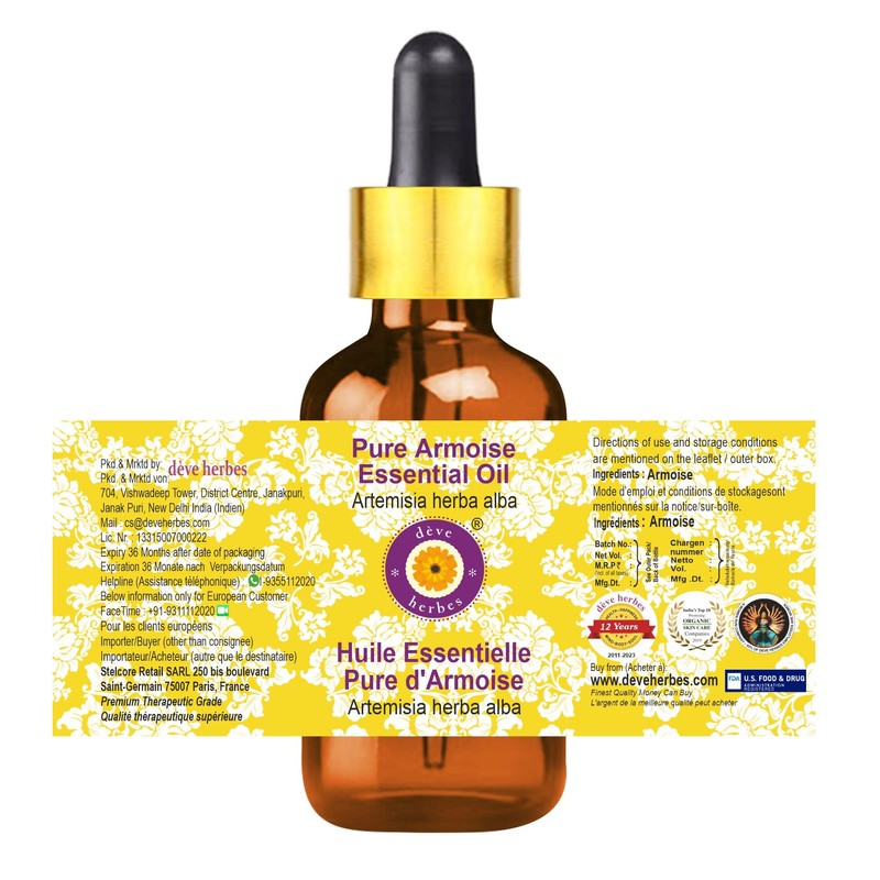 Deve Herbes Pure Armoise Essential Oil (Artemisia herba alba) with