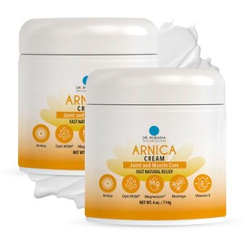 Dr. Robaina Arnica Bruise Fast Relief Cream with Natural Ingredients – Moisturizer for Bruises on Arms, Legs, and Hands (2 Bottles)