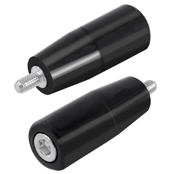 Swpeet 2Pcs M6×50mm Male Threaded Stem Revolving Handwheel, Machine Handle,