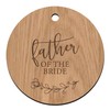 Wooden Wedding Suit Hanger Tag for Father of the Bride/Groom/Page