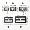 TANJUN 2PCS Metal Buckle Webbing Belt Slide Buckle Hardware Webbing