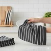 ZEE APPAREL Cotton Kitchen Tea Towels, 5 Pack, Grey with