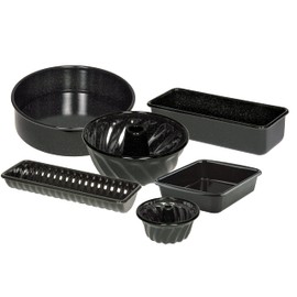 Riess 0648-022 Classic - Baking Pans Pizza-Tin, Diameter 28 cm Black